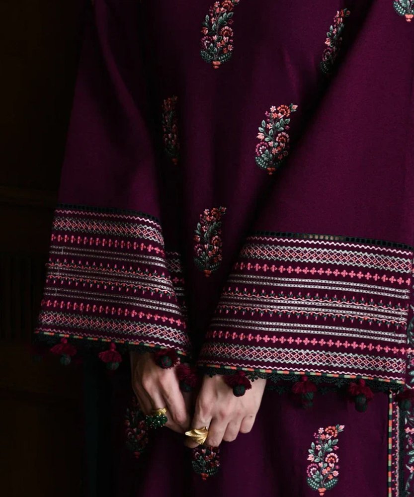 3PC Embroidered Shirt with Embroidered Dupatta - 5168 - Sapphire Studios