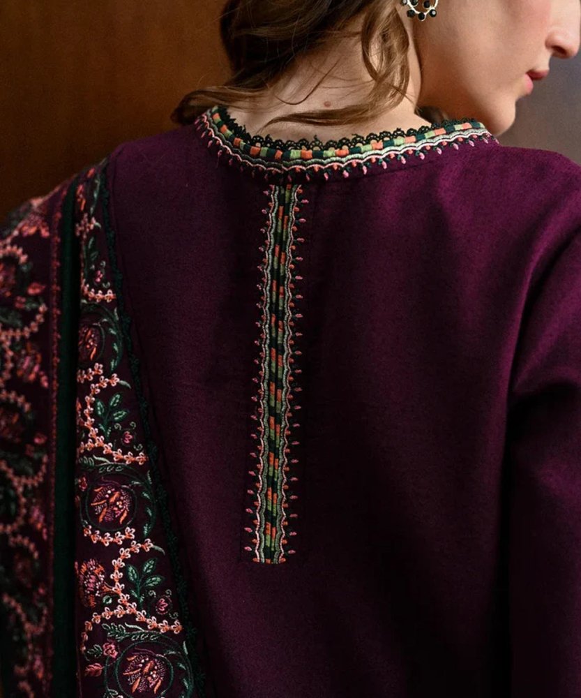 3PC Embroidered Shirt with Embroidered Dupatta - 5168 - Sapphire Studios