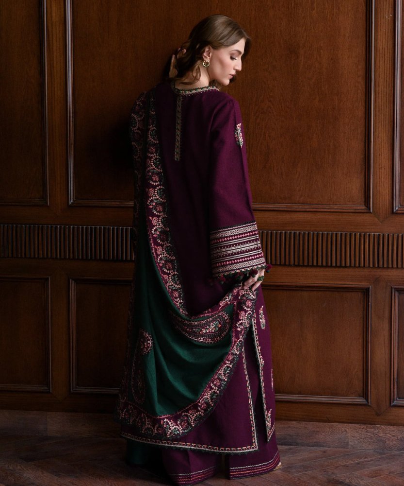3PC Embroidered Shirt with Embroidered Dupatta - 5168 - Sapphire Studios