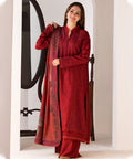 3PC LAWN EMBROIDERED SHIRT WITH DIGITAL PRINTED JACQUARD DUPATTA - 5005 - Sapphire Studios