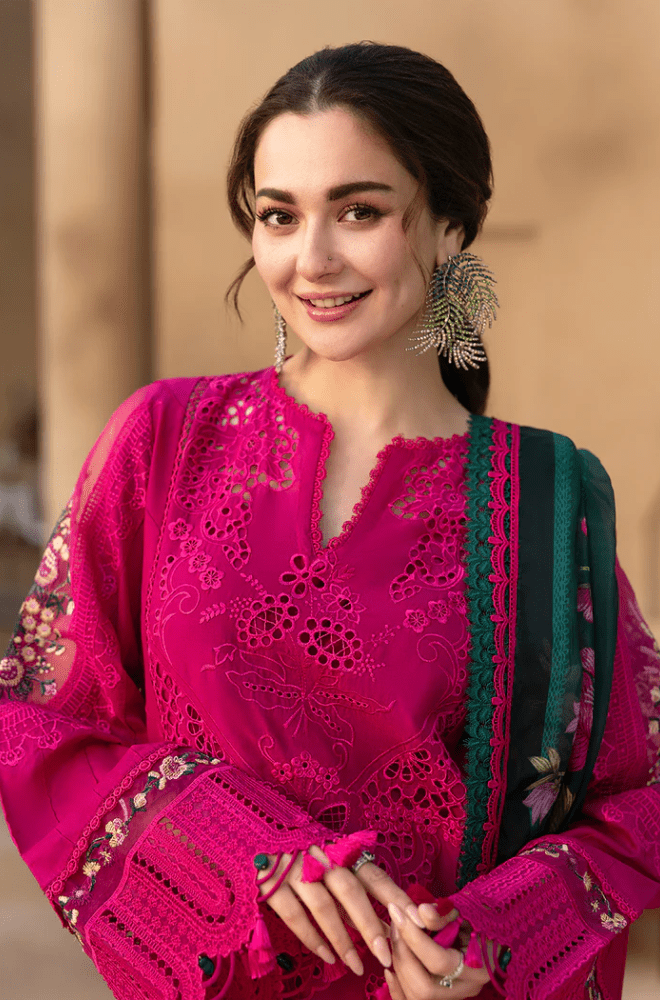 3PC Lawn Embroidered Shirt With Digital Printed Jacquard Dupatta - 5038 - Sapphire Studios
