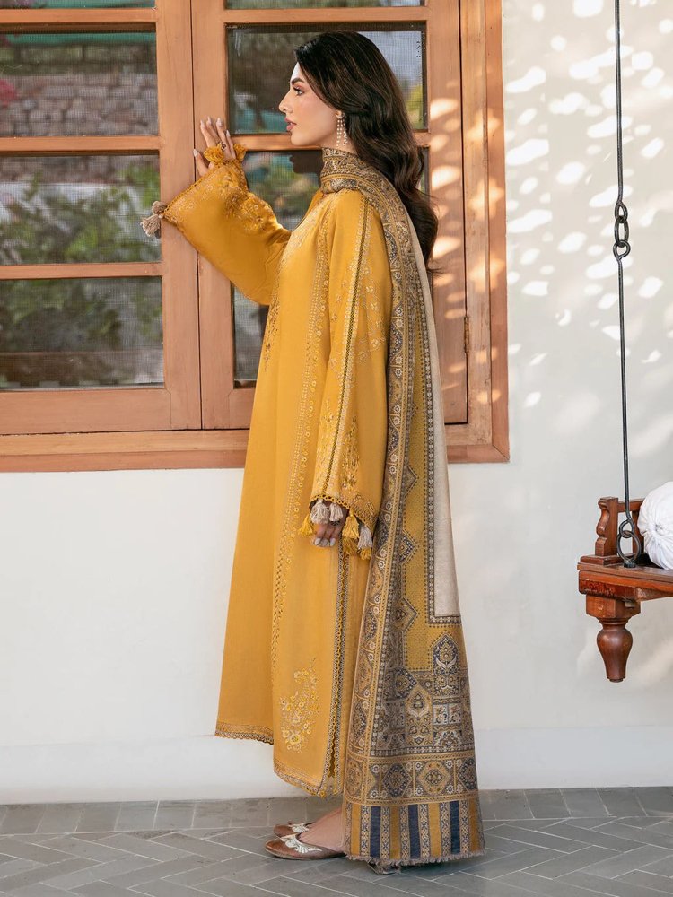 3PC Lawn Embroidered Shirt With Digital Printed Jacquard Dupatta - 5039 - Sapphire Studios