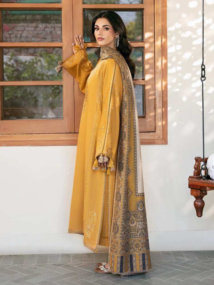 3PC Lawn Embroidered Shirt With Digital Printed Jacquard Dupatta - 5039 - Sapphire Studios