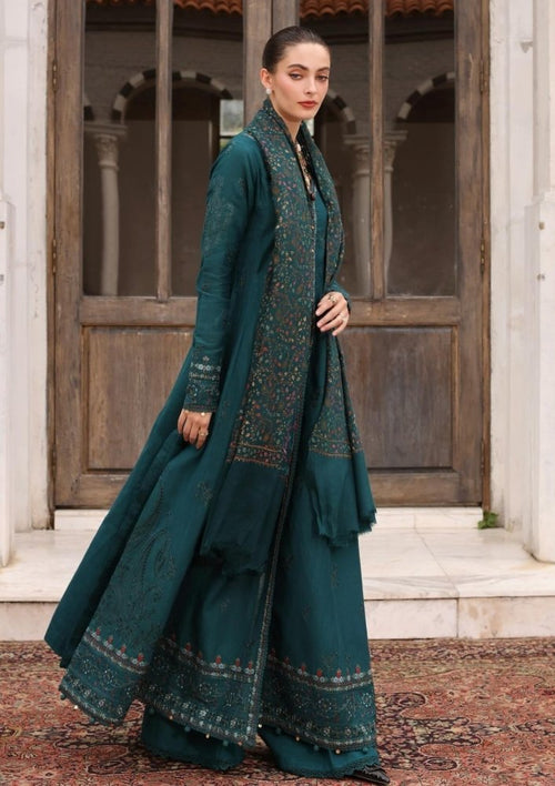 3PC Lawn Embroidered Shirt With Digital Printed Jauqard Dupatta - 5128 - Sapphire Studios