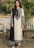 3PC Lawn Embroidered Shirt With Organza Embroidered Dupatta - 5166 - Sapphire Studios