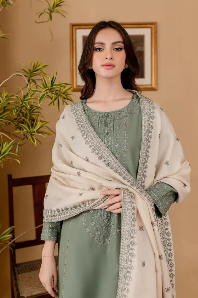 3PC Lawn Embroidered With Lawn Embroidered Dupatta - 5029 - Sapphire Studios