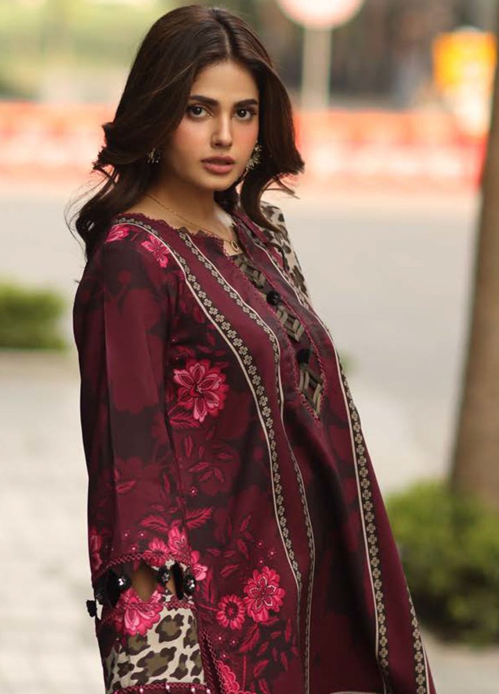 3PC LAWN PRINTED SHIRT WITH VOILE PRINTED DUAPTTA - 4008 - Sapphire Studios
