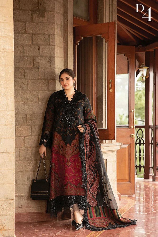 3PC LAWN PRINTED SHIRT WITH VOILE PRINTED DUAPTTA - 4017 - Sapphire Studios