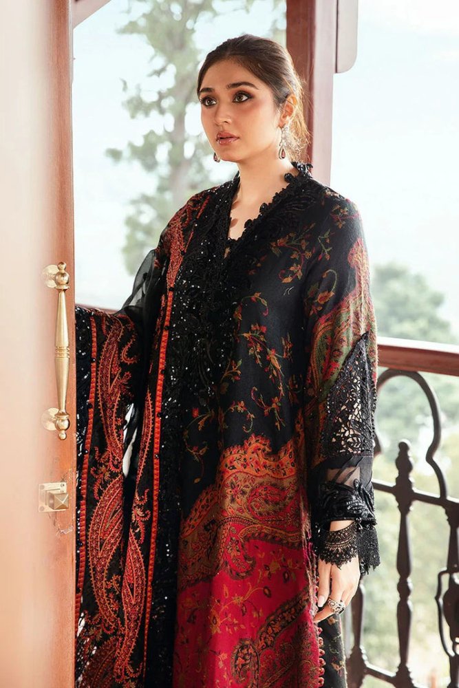 3PC LAWN PRINTED SHIRT WITH VOILE PRINTED DUAPTTA - 4017 - Sapphire Studios