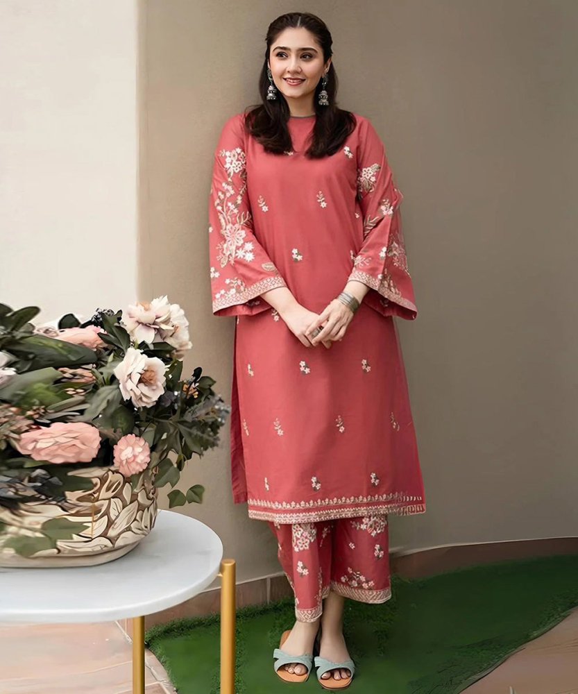 Lawn 2PC EMBROIDERED SHIRT AND TROUSER - 5009 - Sapphire Studios