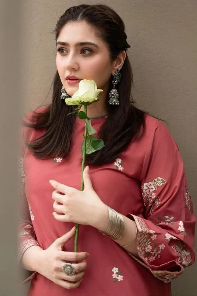 Lawn 2PC EMBROIDERED SHIRT AND TROUSER - 5009 - Sapphire Studios