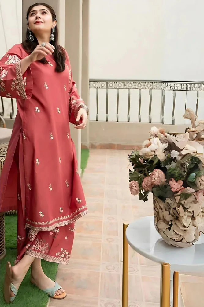 Lawn 2PC EMBROIDERED SHIRT AND TROUSER - 5009 - Sapphire Studios