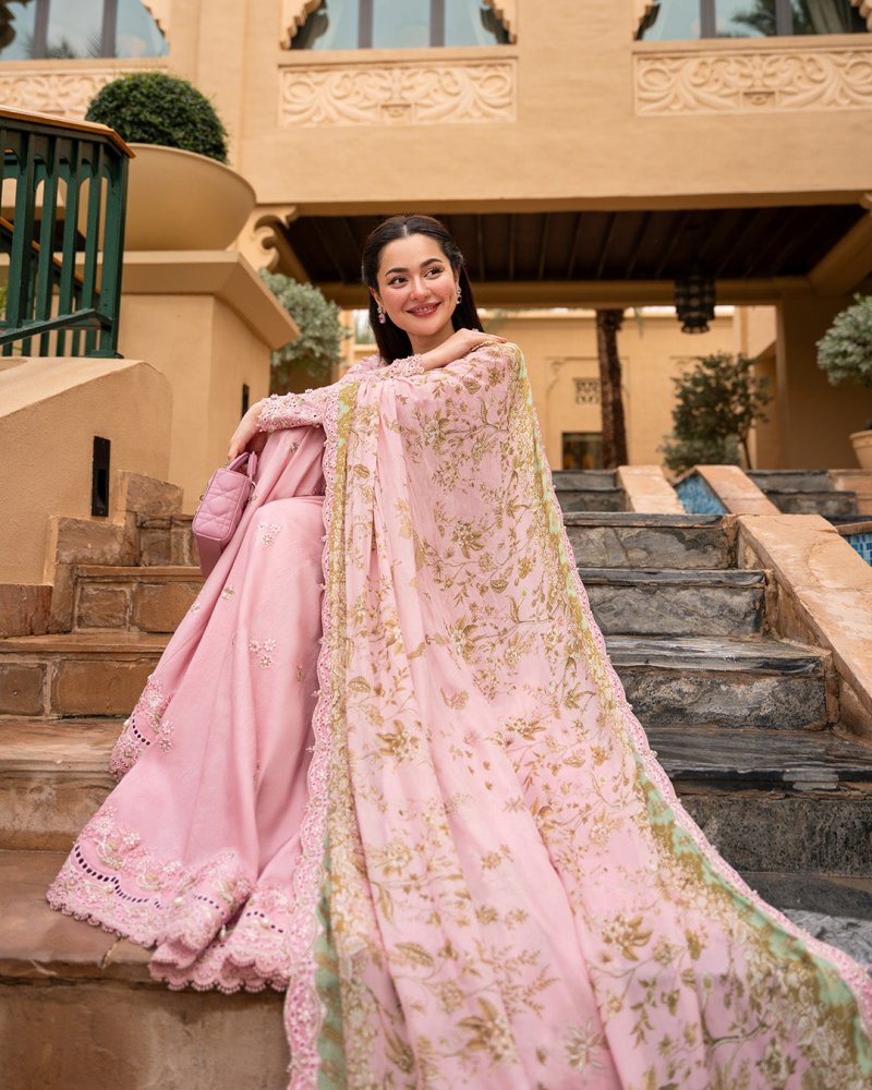 Lawn - 3PC Chikankari Embroidered Shirt With Chiffon Printed Dupatta - 5260 - Sapphire Studios