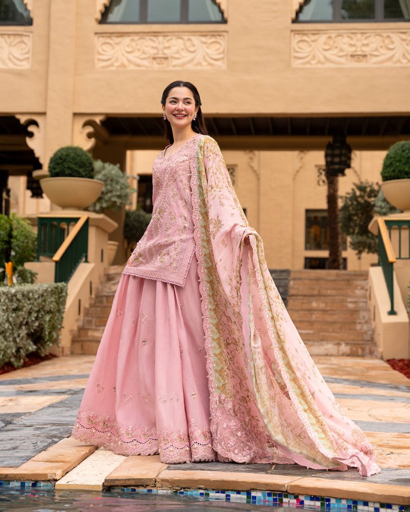 Lawn - 3PC Chikankari Embroidered Shirt With Chiffon Printed Dupatta - 5260 - Sapphire Studios