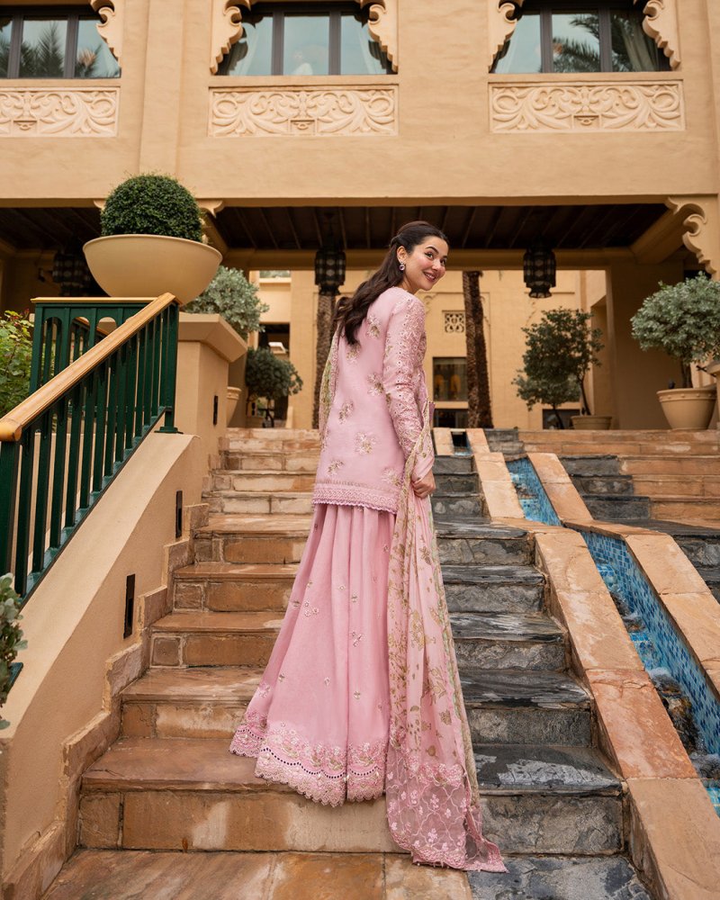 Lawn - 3PC Chikankari Embroidered Shirt With Chiffon Printed Dupatta - 5260 - Sapphire Studios