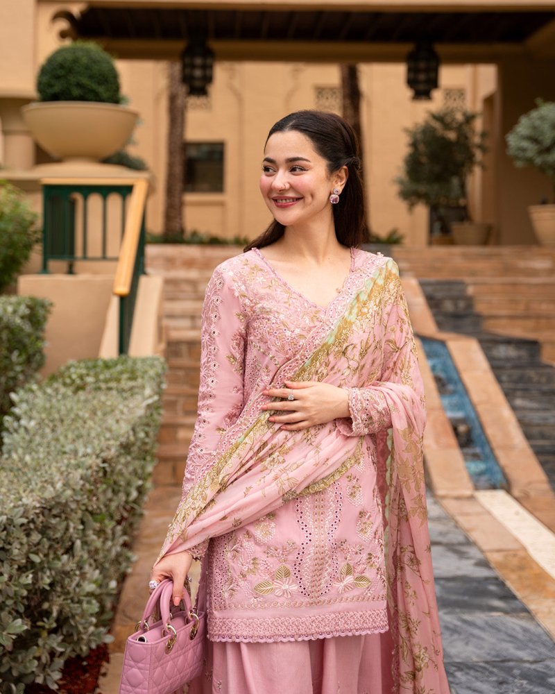 Lawn - 3PC Chikankari Embroidered Shirt With Chiffon Printed Dupatta - 5260 - Sapphire Studios