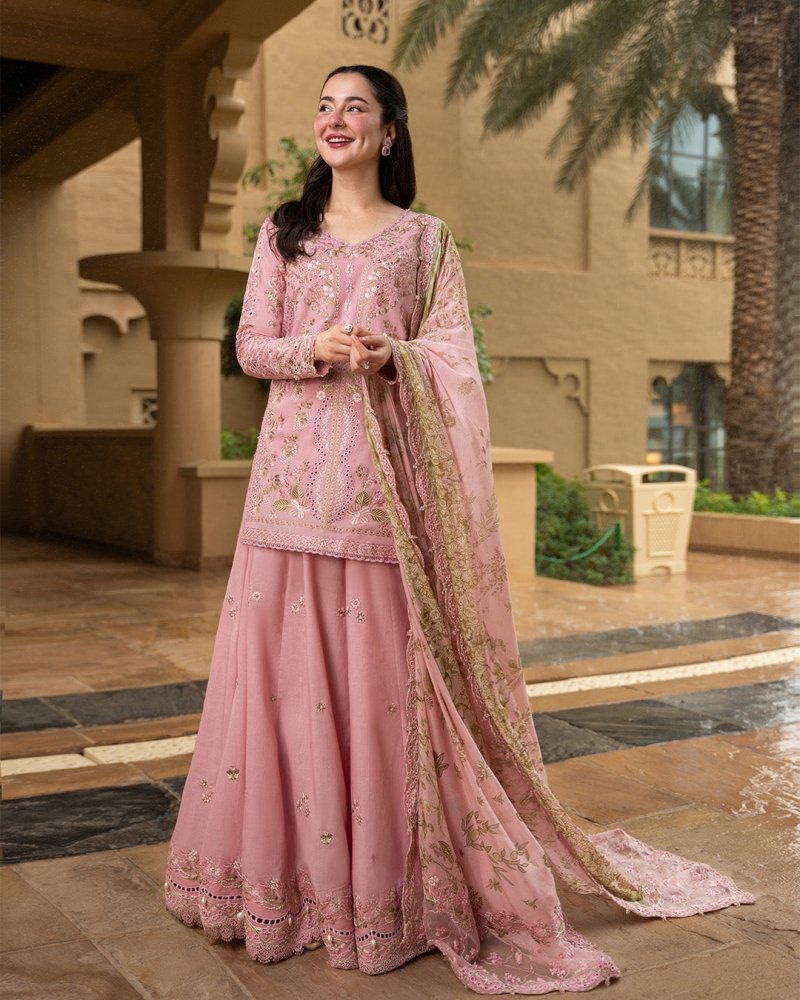 Lawn - 3PC Chikankari Embroidered Shirt With Chiffon Printed Dupatta - 5260 - Sapphire Studios