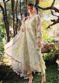 Lawn - 3PC Chikankari Embroidered Shirt With Digital Printed Chiffon Dupatta - 4022 - Sapphire Studios