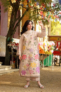 Lawn - 3PC Chikankari Embroidered Shirt With Digital Printed Jacquard Dupatta - 5245 - Sapphire Studios