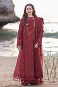 Lawn - 3PC Chikankari Embroidered Shirt With Khadi Net Embroidered Dupatta - 5402 - Sapphire Studios