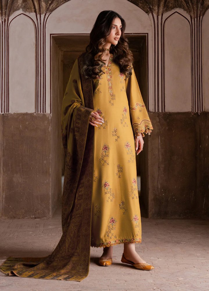 Lawn - 3PC Chikankari Embroidered With Digital Printed Jacquard Dupatta - 5044 - Sapphire Studios