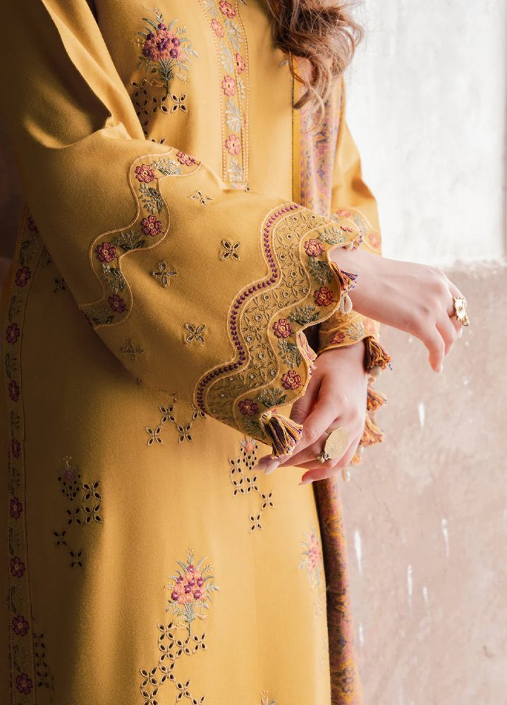 Lawn - 3PC Chikankari Embroidered With Digital Printed Jacquard Dupatta - 5044 - Sapphire Studios
