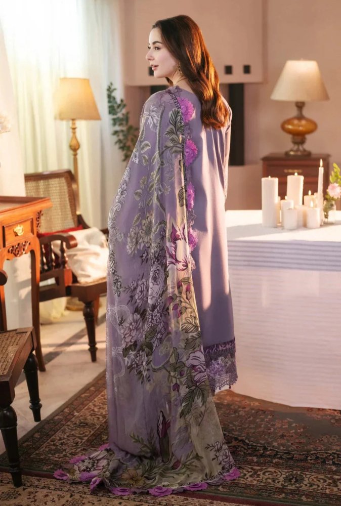 Lawn - 3PC Chikankari Embroidered With Digital Printed Jacquard Dupatta - 5189 - Sapphire Studios