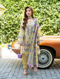 Lawn - 3PC Chikankari Embroidered With Digital Printed Jacquard Dupatta - 5239 - Sapphire Studios