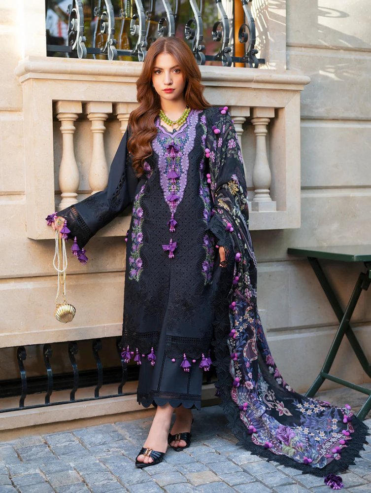 Lawn - 3PC Chikankari Embroidered With Digital Printed Jacquard Dupatta - 5240 - Sapphire Studios