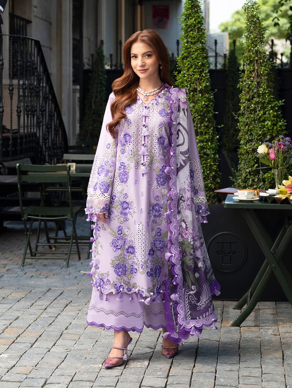 Lawn - 3PC Chikankari Embroidered With Digital Printed Jacquard Dupatta - 5246 - Sapphire Studios