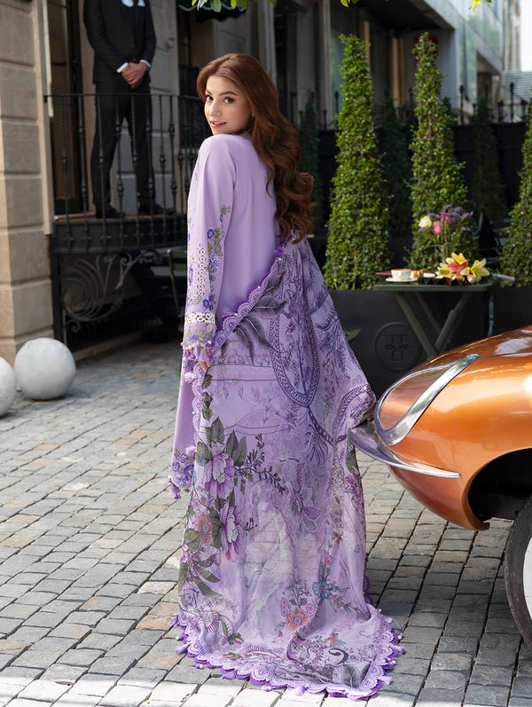 Lawn - 3PC Chikankari Embroidered With Digital Printed Jacquard Dupatta - 5246 - Sapphire Studios