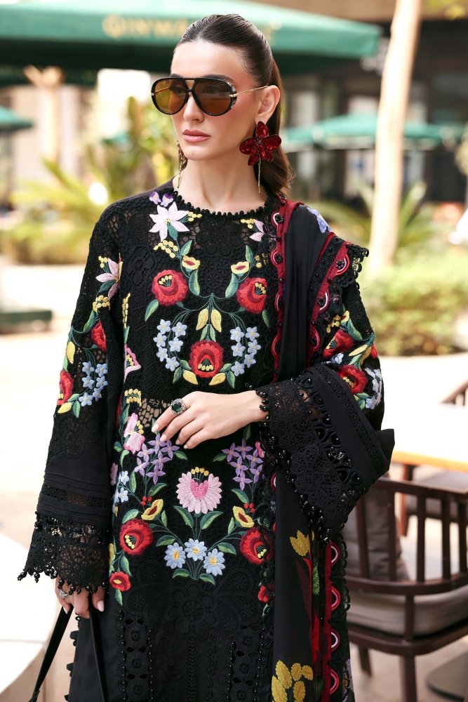 Lawn - 3PC Chikankari Embroidered With Digital Printed Jacquard Dupatta - 5303 - Sapphire Studios