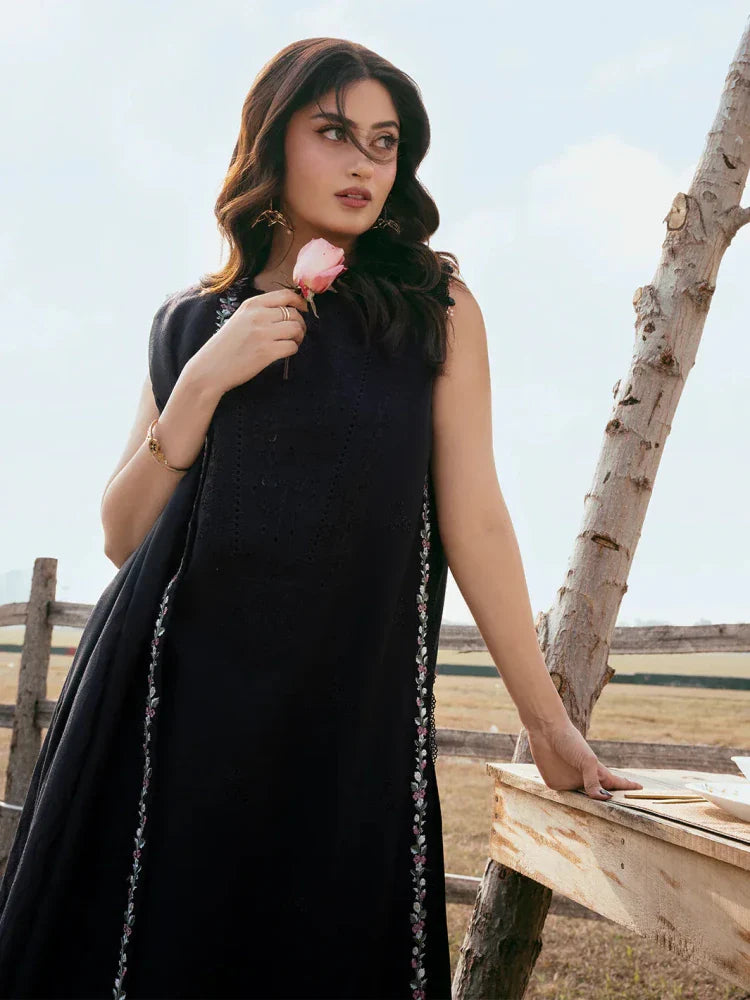 Lawn - 3PC Chikankari Embroidered With Khadi Net Embroidered Dupatta - 5280 - Sapphire Studios