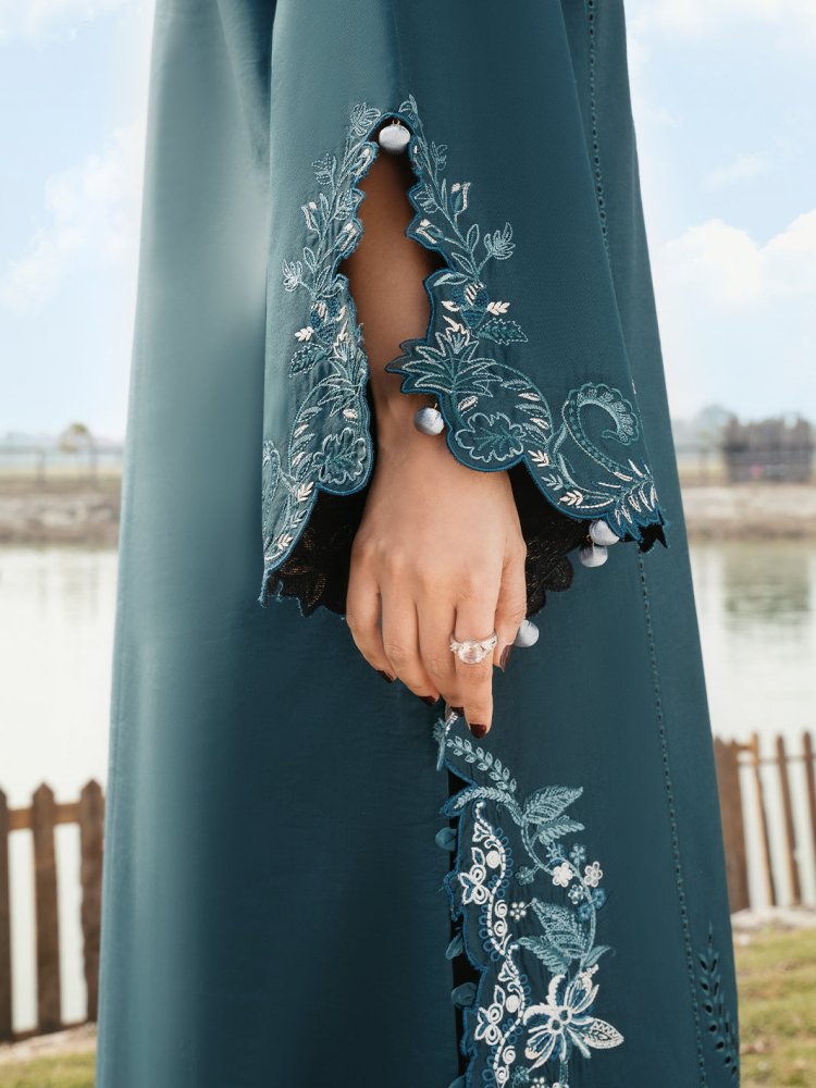 Lawn - 3PC Chikankari Embroidered With Organza Embroidered Dupatta - 5283 - Sapphire Studios
