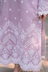 Lawn - 3PC Embroidered Shirt with Chiffon Embroidered Dupatta - 5136 - Sapphire Studios