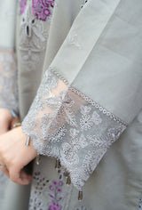 Lawn - 3PC Embroidered Shirt with Chiffon Embroidered Dupatta - 5155 - Sapphire Studios