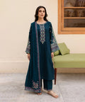 Lawn - 3PC Embroidered Shirt with Chiffon Embroidered Dupatta - 5162 - Sapphire Studios