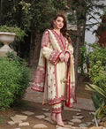 Lawn - 3PC Embroidered Shirt with Cotton Net Viscose Dupatta - 5140 - Sapphire Studios