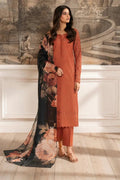 Lawn - 3PC Embroidered Shirt with Digital Printed Chiffon Dupatta - 5072 - Sapphire Studios