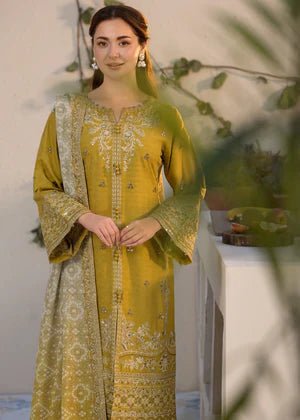 Lawn - 3PC Embroidered Shirt with Digital Printed Jacquard Dupatta - 1324 - Sapphire Studios