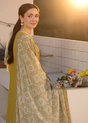 Lawn - 3PC Embroidered Shirt with Digital Printed Jacquard Dupatta - 1324 - Sapphire Studios