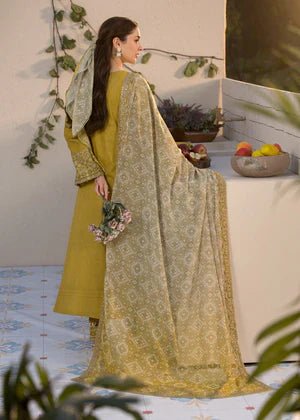 Lawn - 3PC Embroidered Shirt with Digital Printed Jacquard Dupatta - 1324 - Sapphire Studios