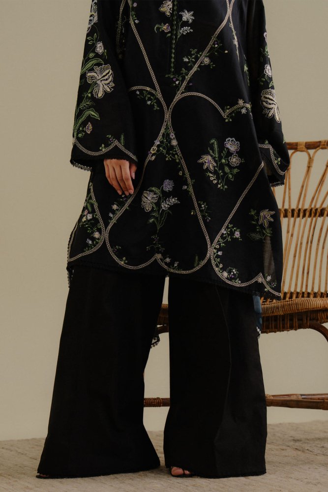 Lawn - 3PC Embroidered Shirt with Digital Printed Jacquard Dupatta - 1384 - Sapphire Studios