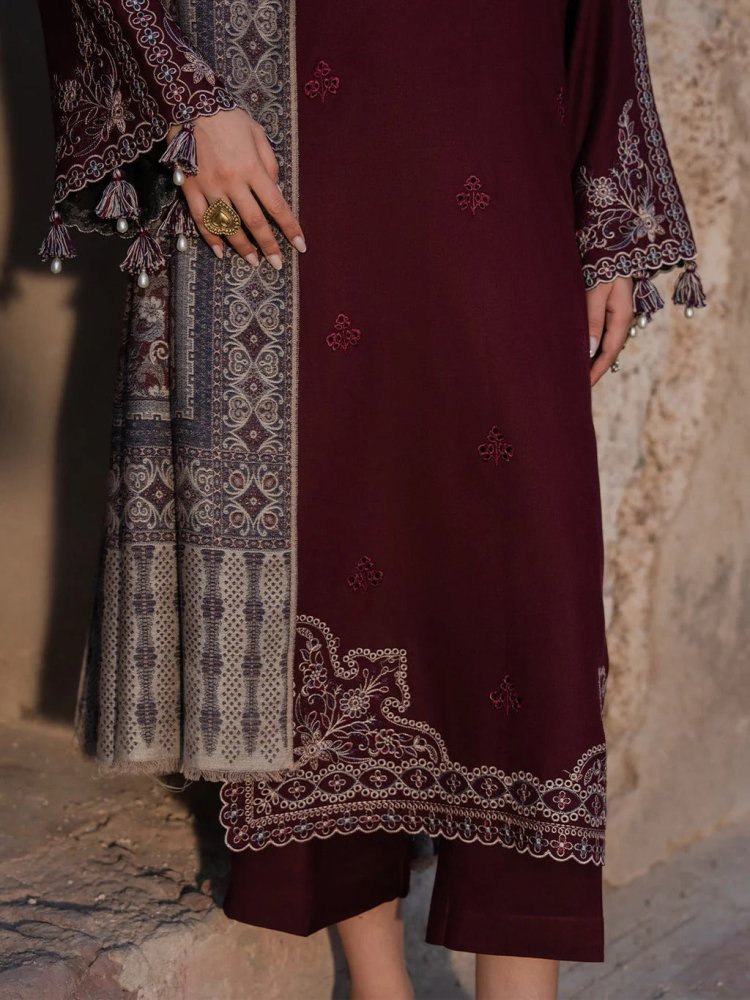 Lawn 3PC Embroidered Shirt with Digital Printed Jacquard Dupatta - 5047 - Sapphire Studios