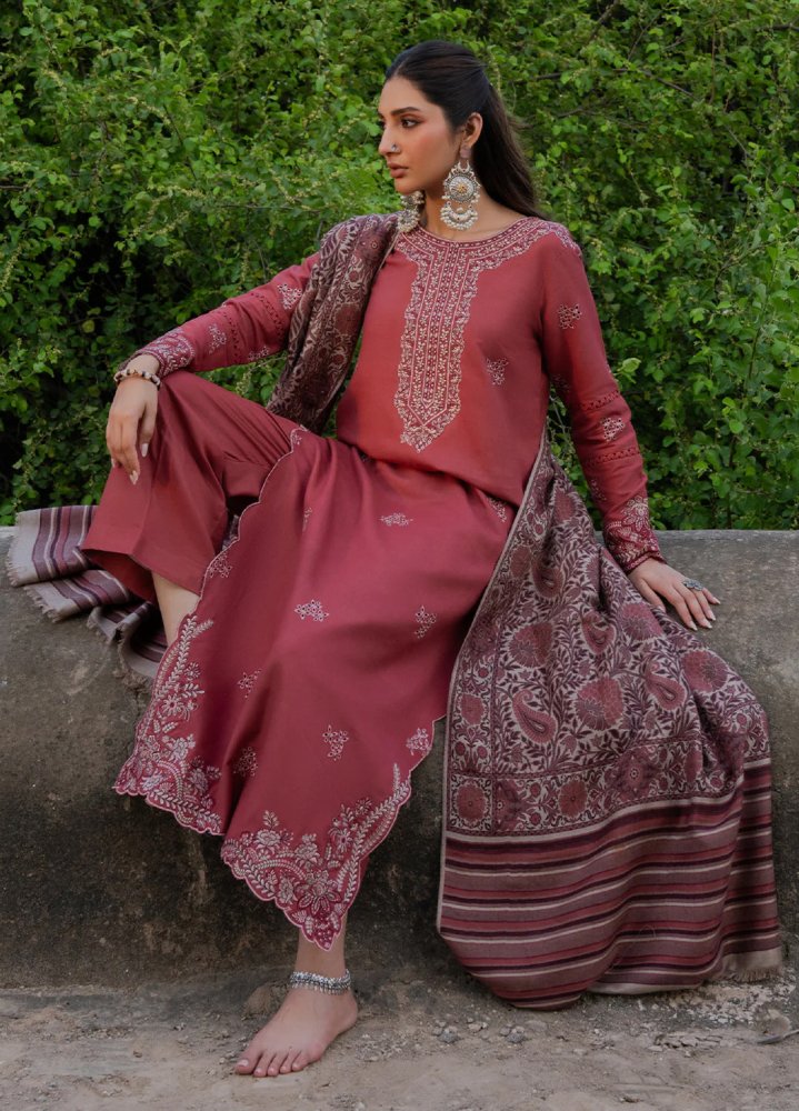 Lawn - 3PC Embroidered Shirt with Digital Printed Jacquard Dupatta - 5053 - Sapphire Studios