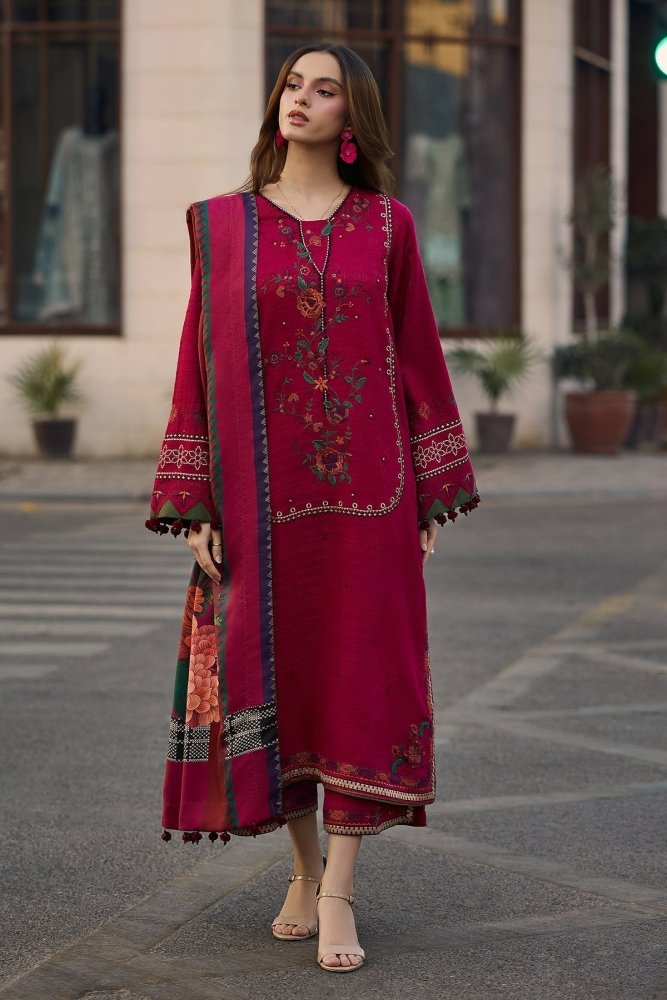 Lawn - 3PC Embroidered Shirt with Digital Printed Jacquard Dupatta - 5069 - Sapphire Studios