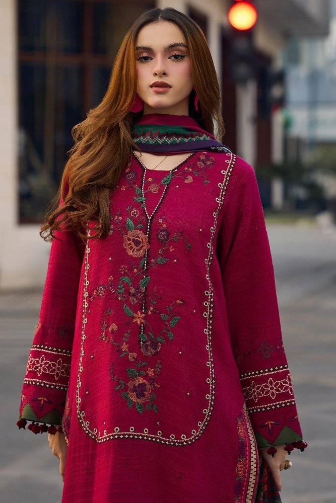 Lawn - 3PC Embroidered Shirt with Digital Printed Jacquard Dupatta - 5069 - Sapphire Studios