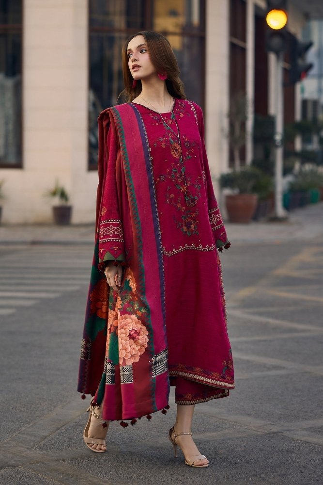 Lawn - 3PC Embroidered Shirt with Digital Printed Jacquard Dupatta - 5069 - Sapphire Studios