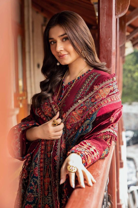 Lawn - 3PC Embroidered Shirt with Digital Printed Jacquard Dupatta - 5164 - Sapphire Studios