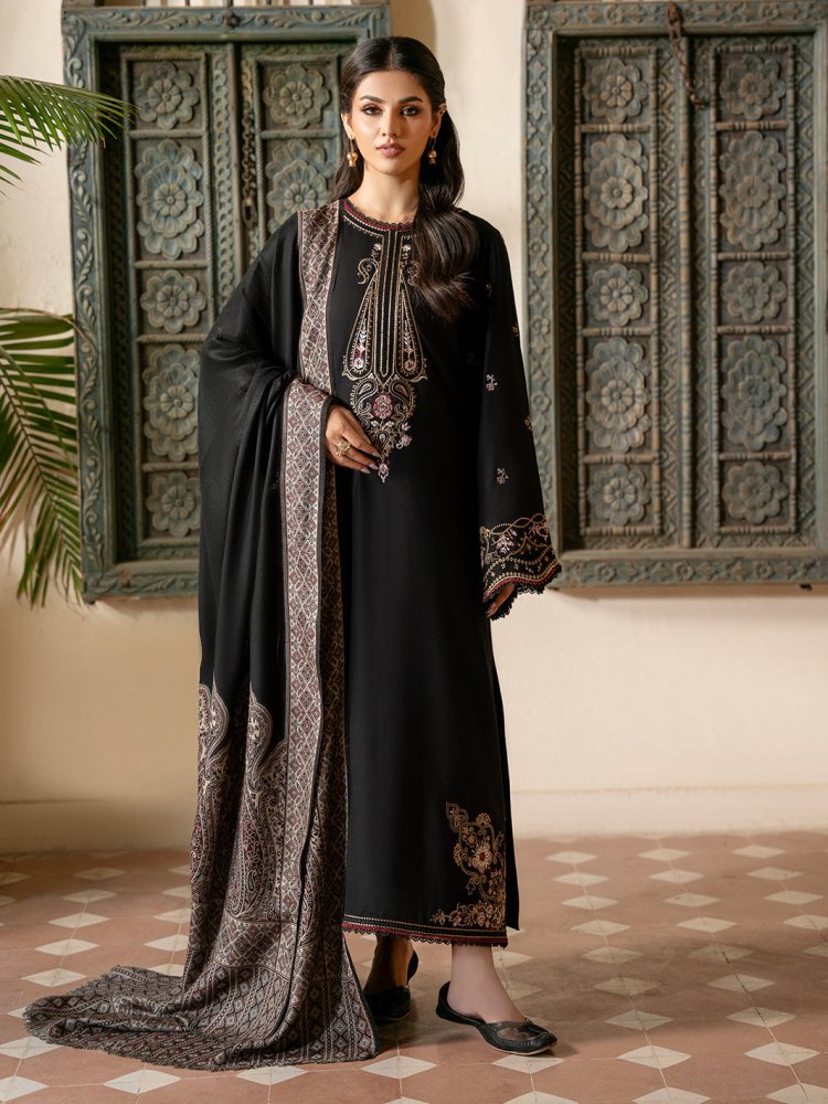 Lawn - 3PC Embroidered Shirt with Digital Printed Jauqard Dupatta - 5011 - Sapphire Studios